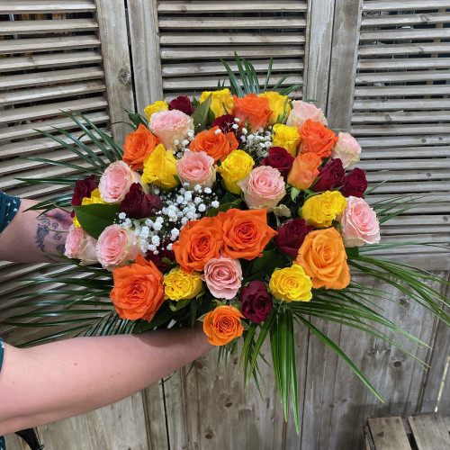 bouquet généreux de roses  (XL)