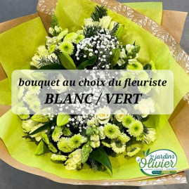 Bouquet choix du fleuriste BLANC 40€