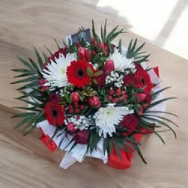 Bouquet au choix du fleuriste ROUGE Amour taille s
