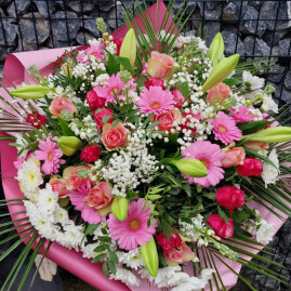 Bouquet du fleuriste rose