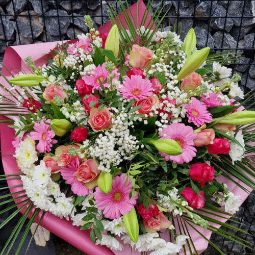 Bouquet du fleuriste rose