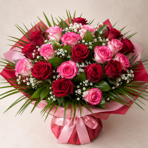 Rouge & tendresse 20 roses