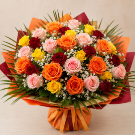 Éclat de couleur 40 roses