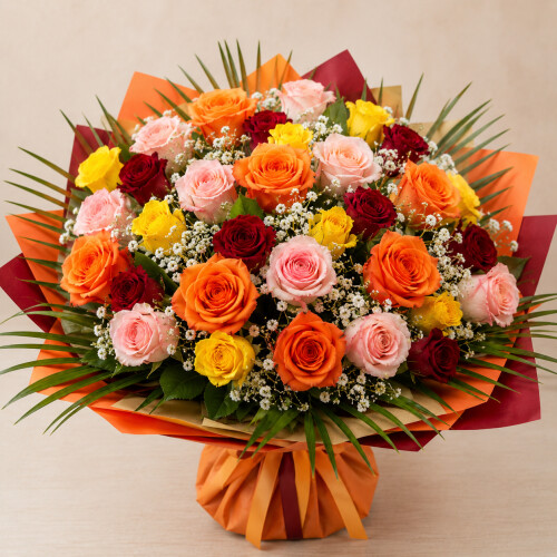Éclat de couleur 40 roses