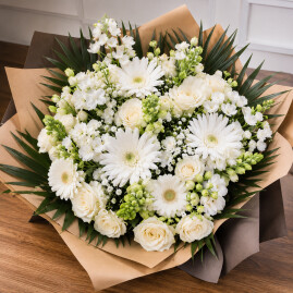 Bouquet du fleuriste Blanc XL